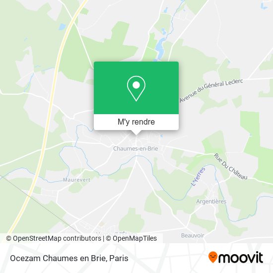 Ocezam Chaumes en Brie plan