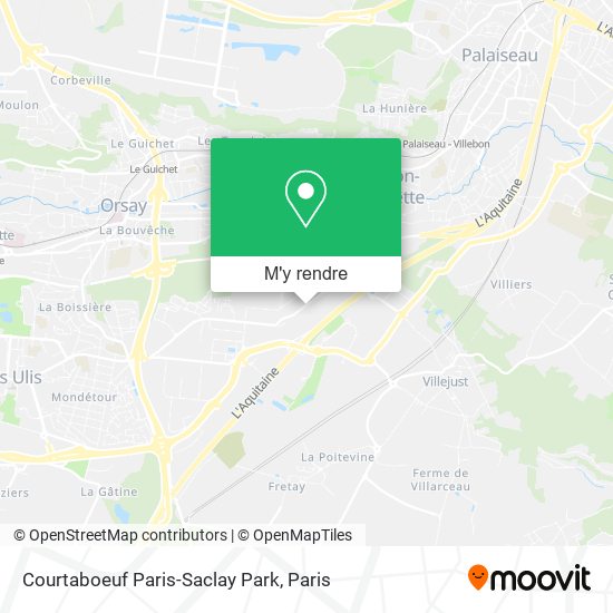 Courtaboeuf Paris-Saclay Park plan