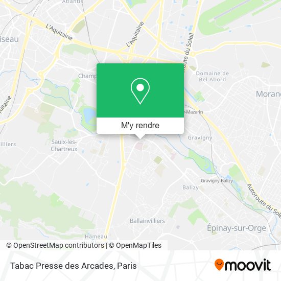 Tabac Presse des Arcades plan