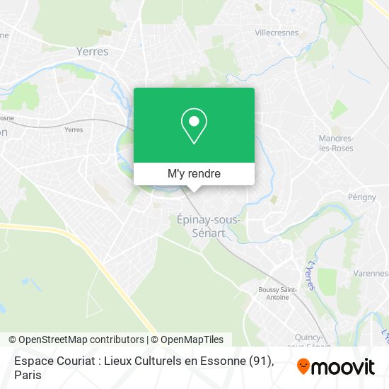 Espace Couriat : Lieux Culturels en Essonne (91) plan