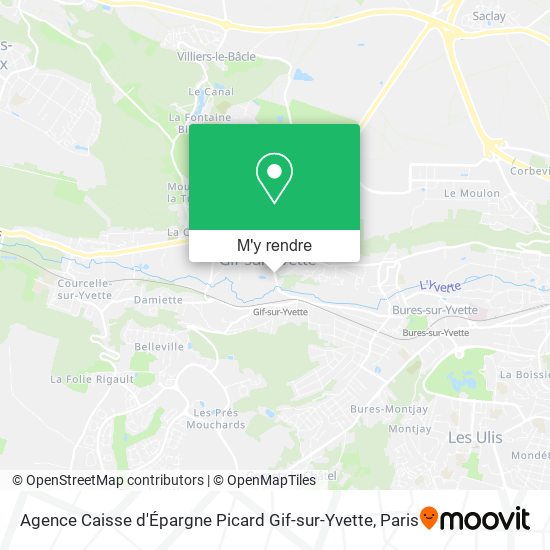 Agence Caisse d'Épargne Picard Gif-sur-Yvette plan