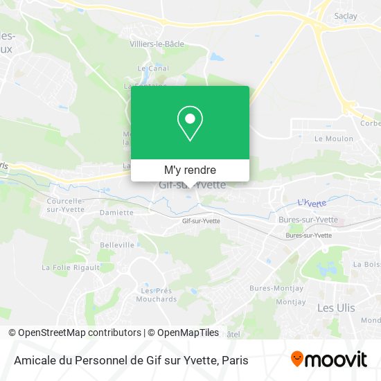 Amicale du Personnel de Gif sur Yvette plan