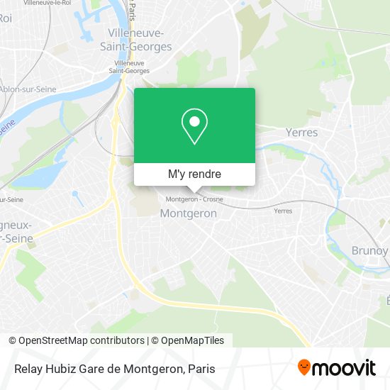 Relay Hubiz Gare de Montgeron plan