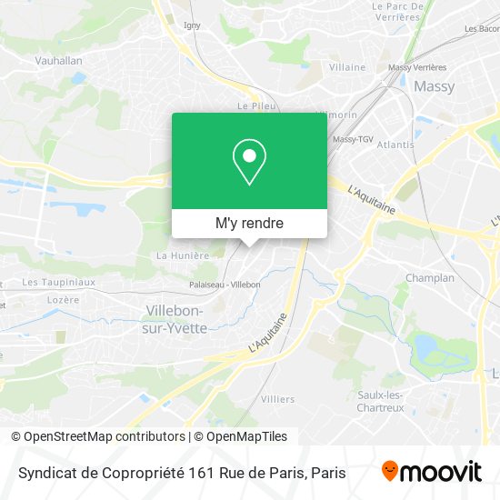 Syndicat de Copropriété 161 Rue de Paris plan