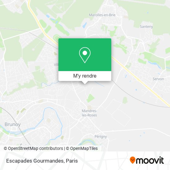 Escapades Gourmandes plan