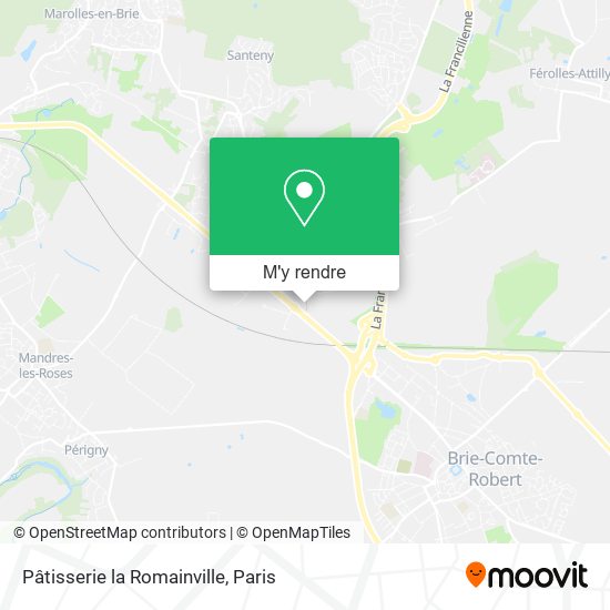 Pâtisserie la Romainville plan