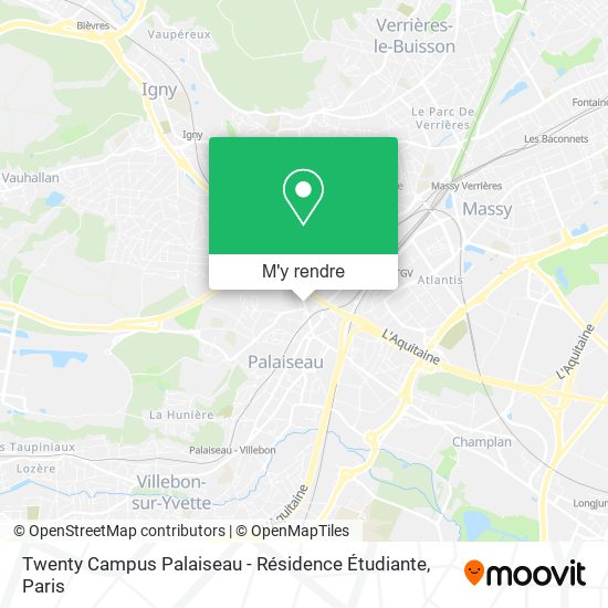 Twenty Campus Palaiseau - Résidence Étudiante plan