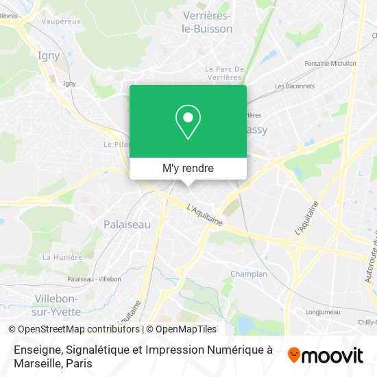 Enseigne, Signalétique et Impression Numérique à Marseille plan
