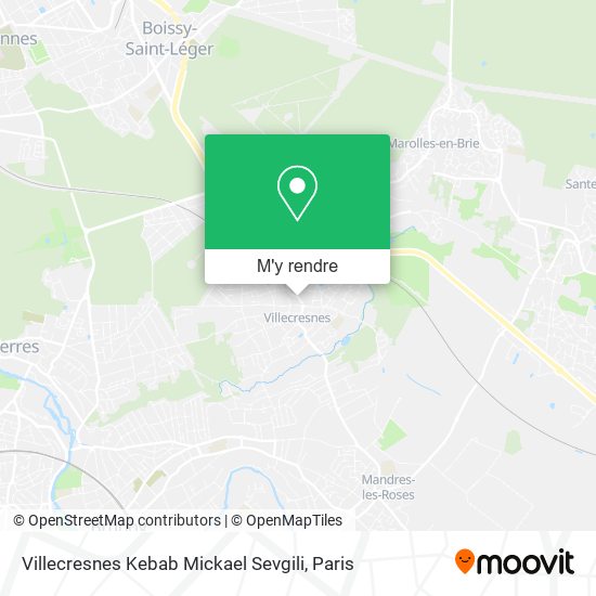 Villecresnes Kebab Mickael Sevgili plan
