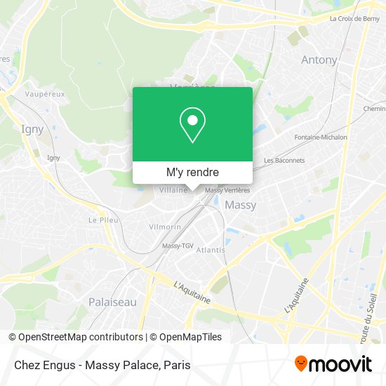Chez Engus - Massy Palace plan
