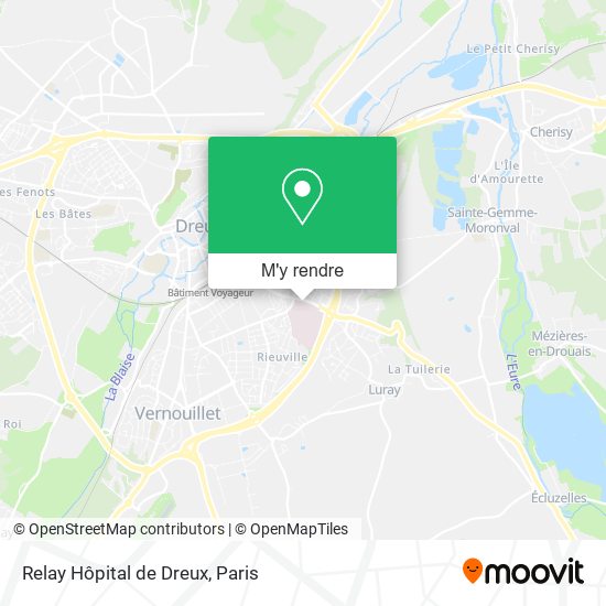 Relay Hôpital de Dreux plan