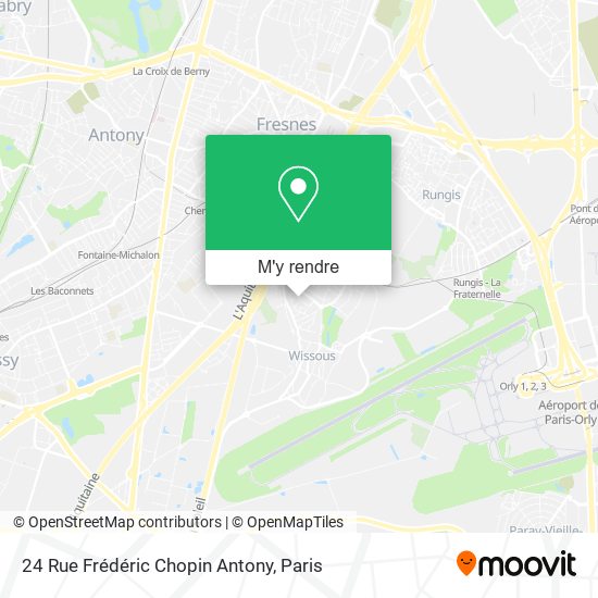 24 Rue Frédéric Chopin Antony plan