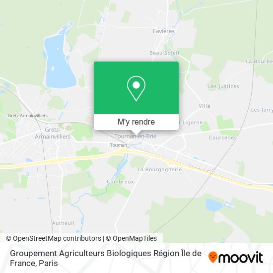 Groupement Agriculteurs Biologiques Région Île de France plan