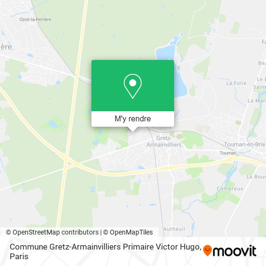 Commune Gretz-Armainvilliers Primaire Victor Hugo plan