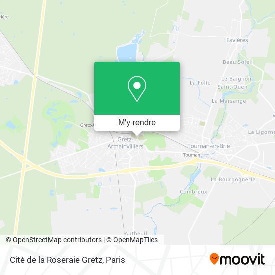 Cité de la Roseraie Gretz plan