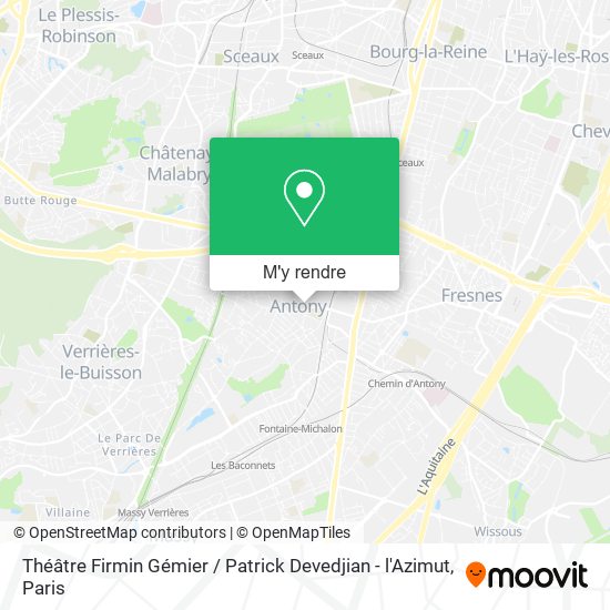 Théâtre Firmin Gémier / Patrick Devedjian - l'Azimut plan