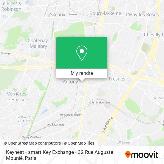 Keynest - smart Key Exchange - 32 Rue Auguste Mounié plan