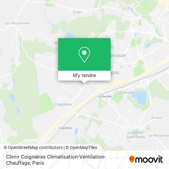 Clim+ Coignières Climatisation-Ventilation-Chauffage plan