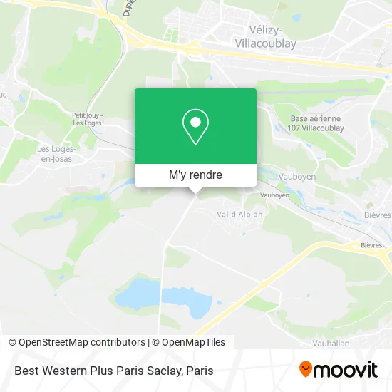Best Western Plus Paris Saclay plan