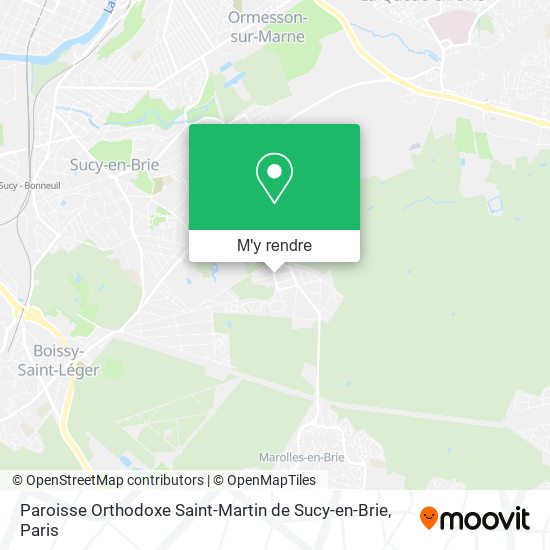 Paroisse Orthodoxe Saint-Martin de Sucy-en-Brie plan