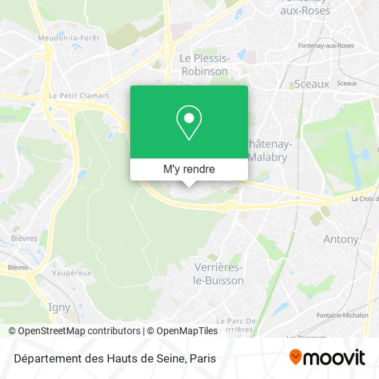 Département des Hauts de Seine plan