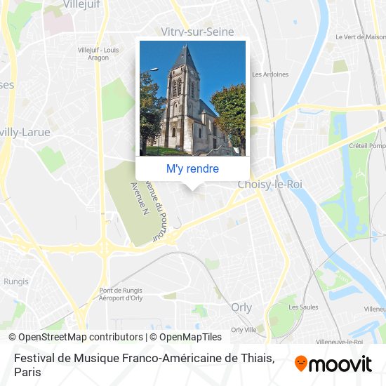 Festival de Musique Franco-Américaine de Thiais plan