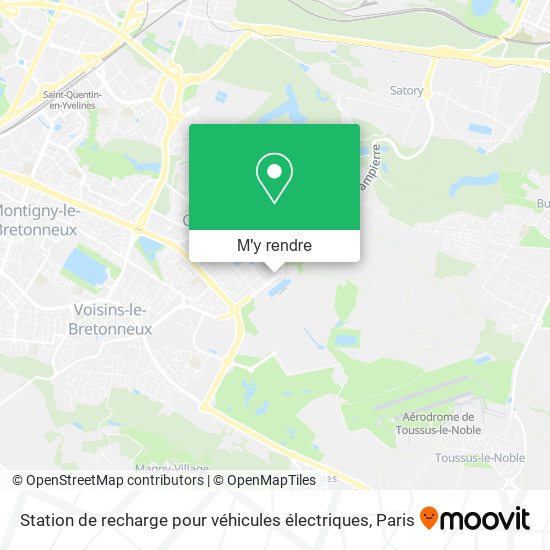 Station de recharge pour véhicules électriques plan