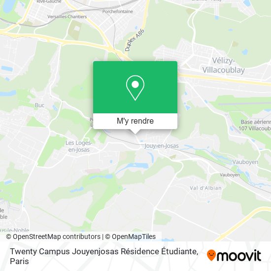 Twenty Campus Jouyenjosas Résidence Étudiante plan