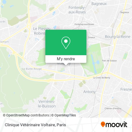 Clinique Vétérinaire Voltaire plan