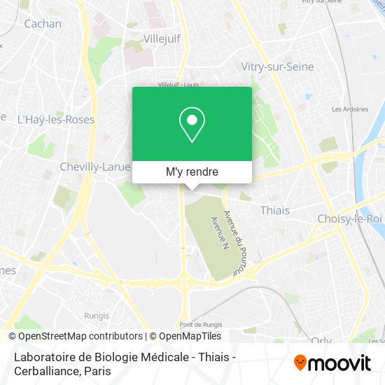 Laboratoire de Biologie Médicale - Thiais - Cerballiance plan