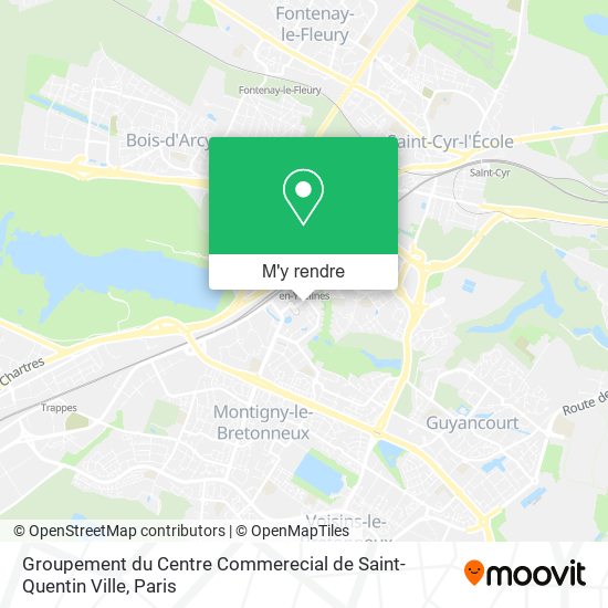 Groupement du Centre Commerecial de Saint-Quentin Ville plan
