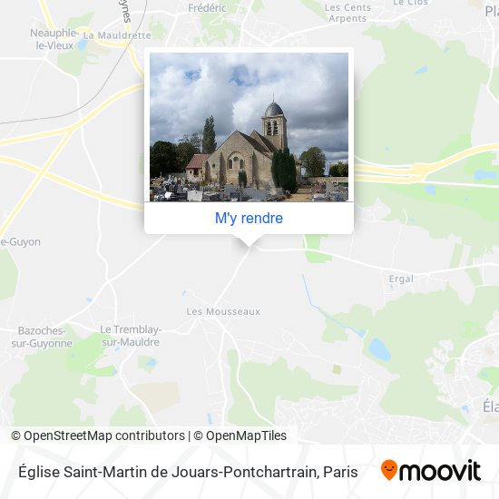 Église Saint-Martin de Jouars-Pontchartrain plan