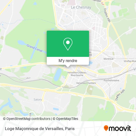Loge Maçonnique de Versailles plan