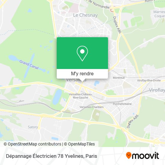 Dépannage Électricien 78 Yvelines plan