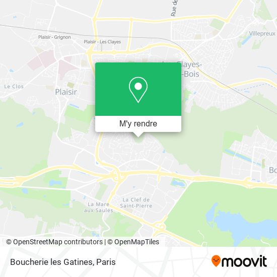 Boucherie les Gatines plan