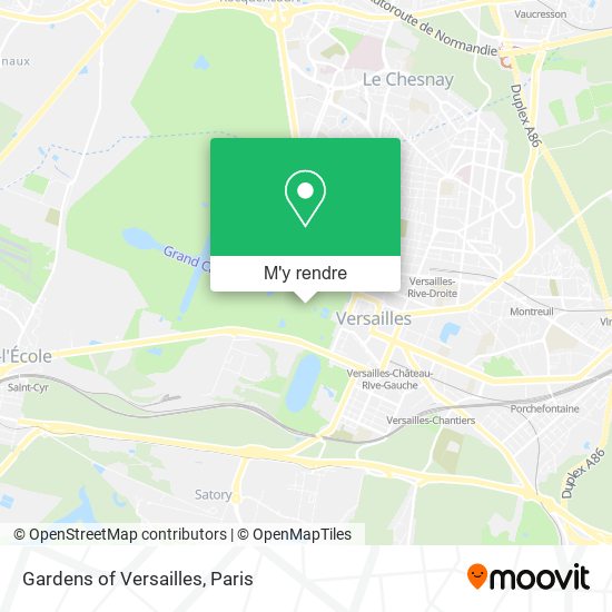 Gardens of Versailles plan