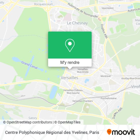 Centre Polyphonique Régional des Yvelines plan