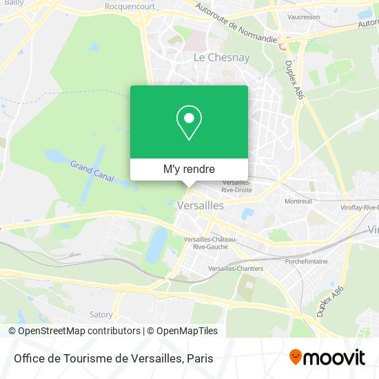 Office de Tourisme de Versailles plan