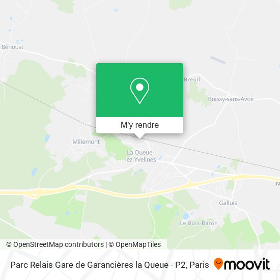 Parc Relais Gare de Garancières la Queue - P2 plan