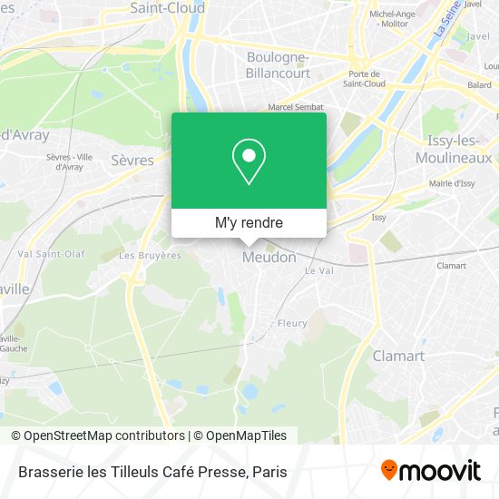 Brasserie les Tilleuls Café Presse plan