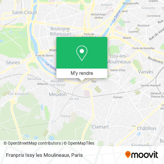 Franprix Issy les Moulineaux plan