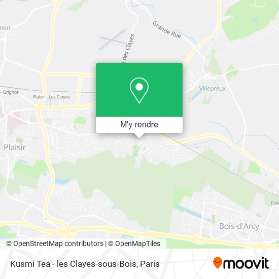 Kusmi Tea - les Clayes-sous-Bois plan