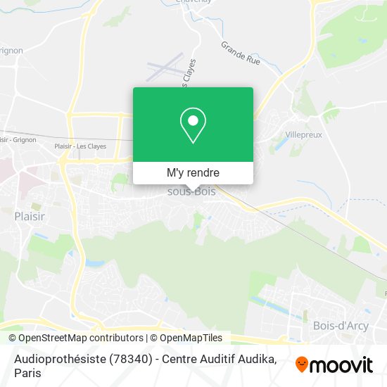 Audioprothésiste (78340) - Centre Auditif Audika plan