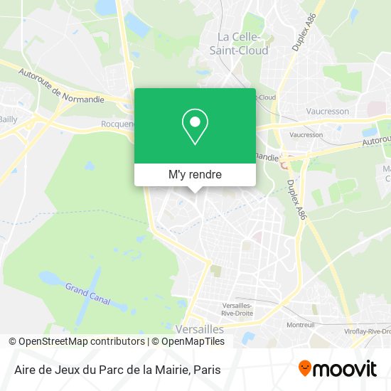 Aire de Jeux du Parc de la Mairie plan