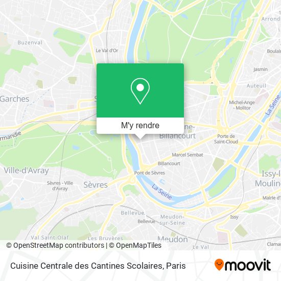Cuisine Centrale des Cantines Scolaires plan