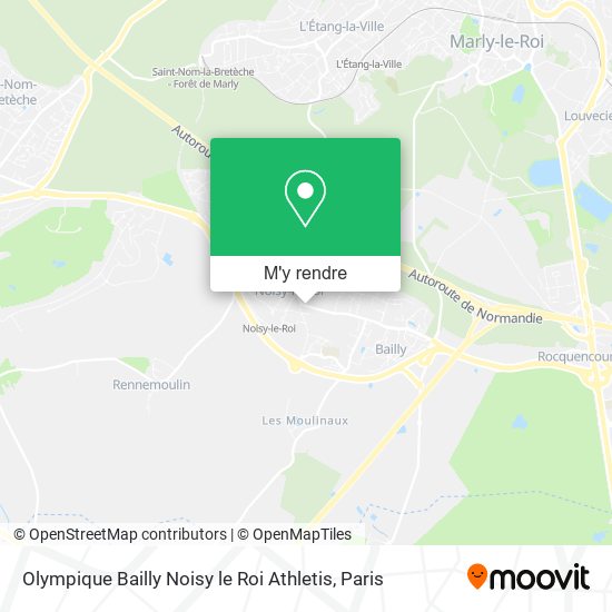 Olympique Bailly Noisy le Roi Athletis plan