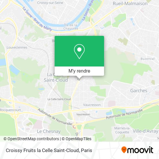 Croissy Fruits la Celle Saint-Cloud plan