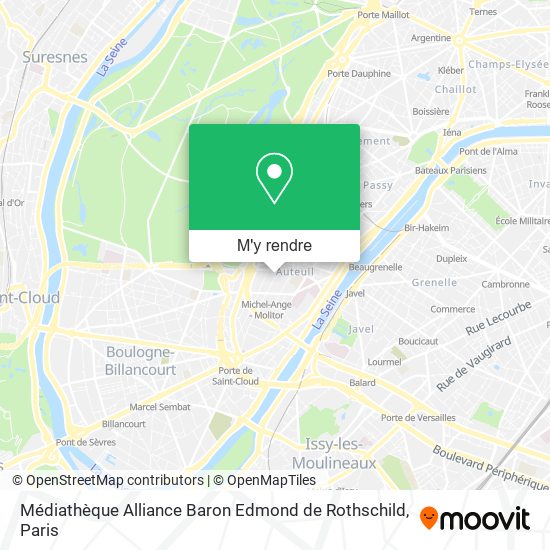 Médiathèque Alliance Baron Edmond de Rothschild plan