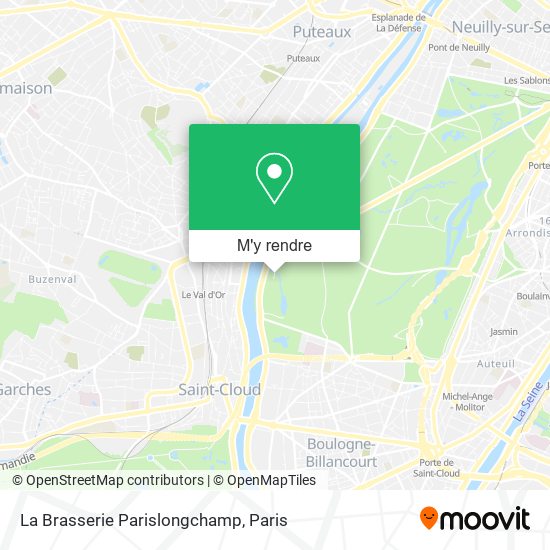 La Brasserie Parislongchamp plan