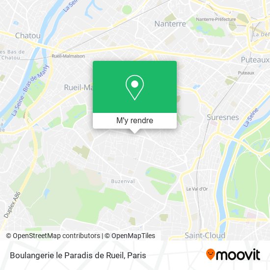 Boulangerie le Paradis de Rueil plan